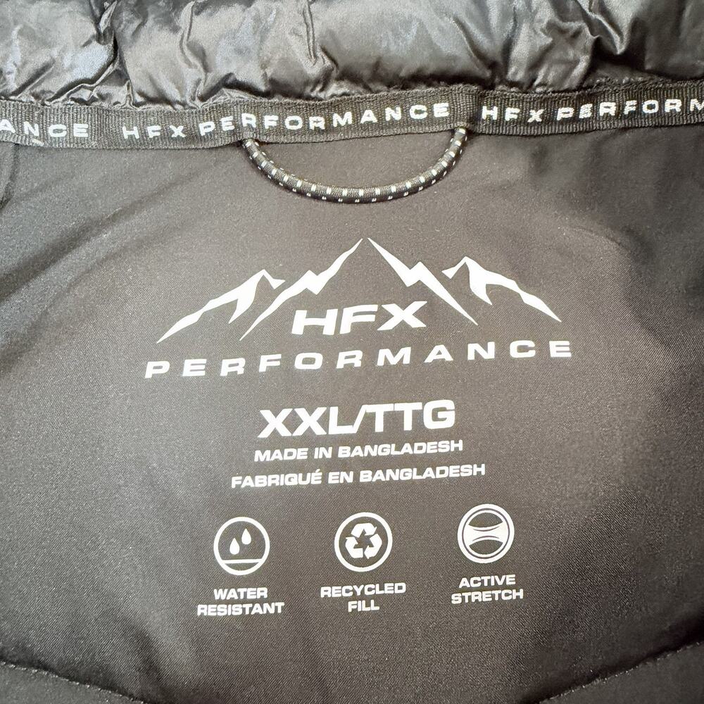 Women's Sz 2XL HFX Performance Hooded Puffer Coat Parka Red Quilted Gorpcore - Picture 3 of 14